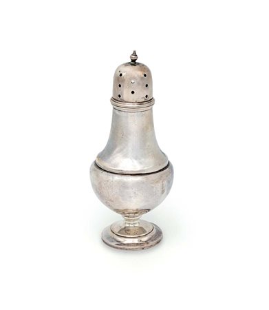 Spargizucchero in argento, Inghilterra, Birmingham, 1931 caratteristica forma...