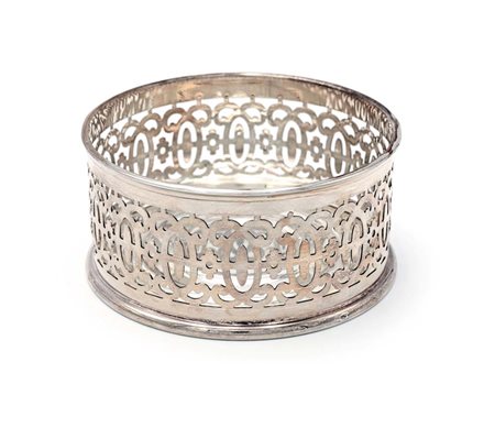 Sottobottiglia in argento G. Vavassori cm 5x10 - gr. 124