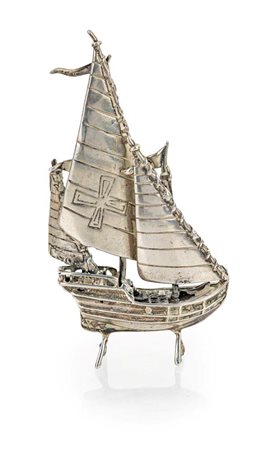 Caravella in argento 925/000 riproduzione eseguita a mano in microfusione...