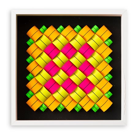 DARIO ZAFFARONI (1943) - Polimodularità  fluorescenti, 2023