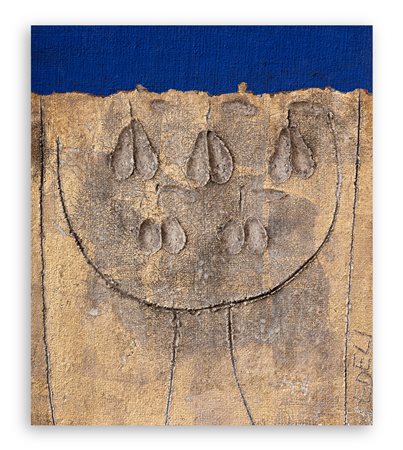 FRANCESCO FEDELI (1911-1998) - Frutta in fondo oro, 1973
