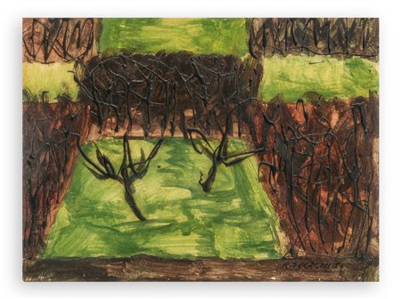 ANDREA RACCAGNI (1921-2005) - Orti e vivai, 1954