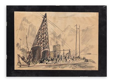 MARIO VELLANI MARCHI (1895-1979) - Stazione teleferica, 1936