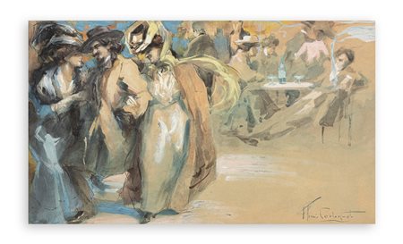 PLINIO CODOGNATO (1878-1940) - Senza Titolo (Le accompagnatrici)