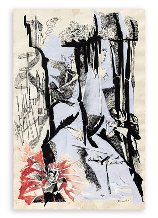 REMO BRINDISI (1918-1996) - Senza Titolo