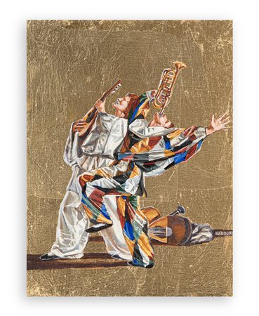 SERGIO NARDONI (1947) - Pulcinella e Arlecchino
