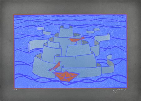 Francesco Casorati (1934 - 2013) SENZA TITOLO serigrafia, cm 50x70; es. P.A....