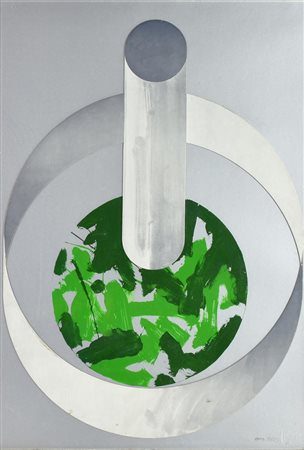 Gianfranco Pardi (1933) SENZA TITOLO serigrafia e applicazioni su carta, cm...