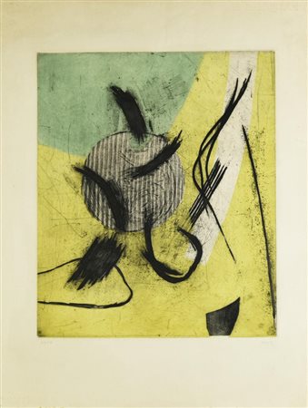 Henry Goetz (1909 - 1989) SENZA TITOLO acquaforte-acquatinta, cm 44x36, su...