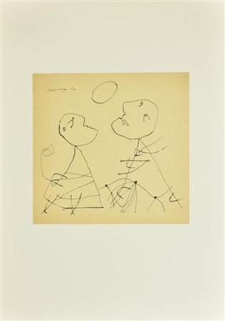 D'apres Corneille LE GIOCATRICI, 1983 litografia su carta, cm 52x37 firma e...