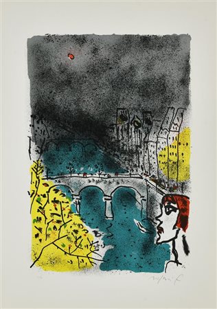 Franco Rognoni (1913 - 1999) SENZA TITOLO litografia, cm 70x50; es. 31/99...