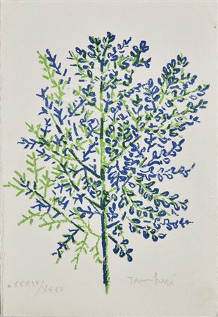 Orfeo Tamburi (1910 - 1994) ALBERO litografia, cm 22x15; es. XXXIV/XXXV firma...