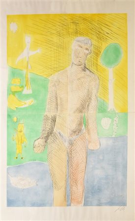 Sandro Chia (1946) FIGURA acqueforti-acquetinte, cm 78,5x53 ciascuna, su...