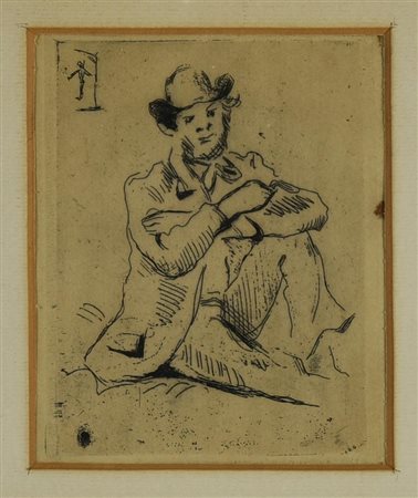 Paul Cezanne (1839 - 1906) RITRATTO DI A. GUILLAMIN, 1873 acquaforte, cm...