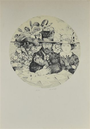 Antonio Possenti (1933 - 2016) SENZA TITOLO litografia, cm 69x49; es. 63/90...