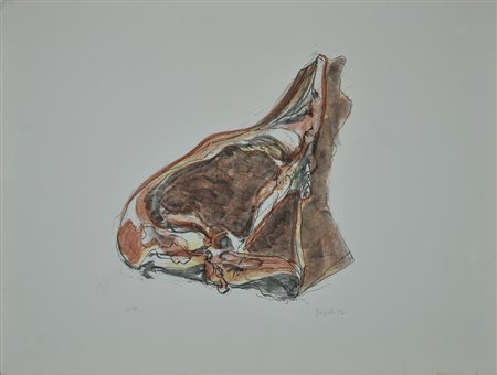 Attilio Forgioli (1933) SENZA TITOLO, 1973 litografia, cm 48x63; es. 3/75...