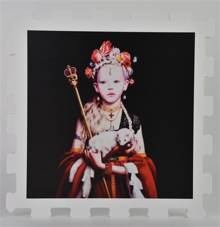 Titti Garelli PRINCIPESSA GOTICA stampa UV su FX high quality bianco, cm...