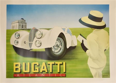 Razzia (Gerard Courbouleix Deneriaz) (1950) BUGATTI ATLANTIC stampa offset,...