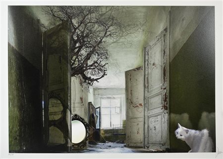 Lionel Morateur (1961) MORT D'UN CLOWN, 2021 stampa tipografica su carta...