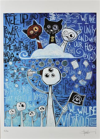 Yohan Storti (1978) UPRISING, 2021 stampa tipografica su carta Fabriano-Ref...