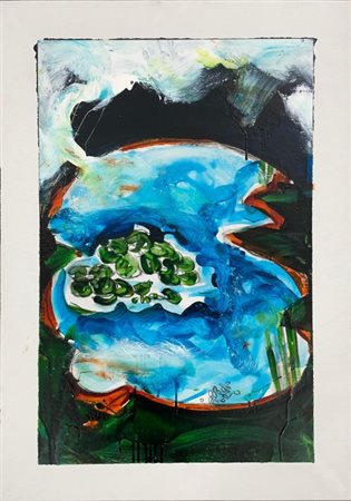 Mario Schifano “Lago” 1996