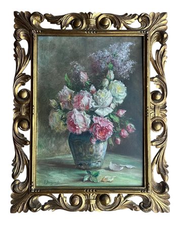 Licinio Barzanti “Natura morta con fiori” 