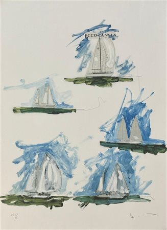 Mario Schifano “Ecco la vela” 