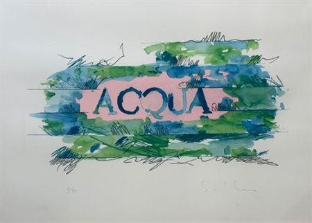 Mario Schifano “Acqua” 