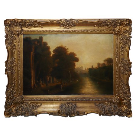 Paesaggio fluviale, 19° secolo