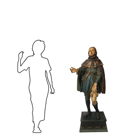 San Rocco che mostra la ferita della peste, Northern Italia, 15° secolo 