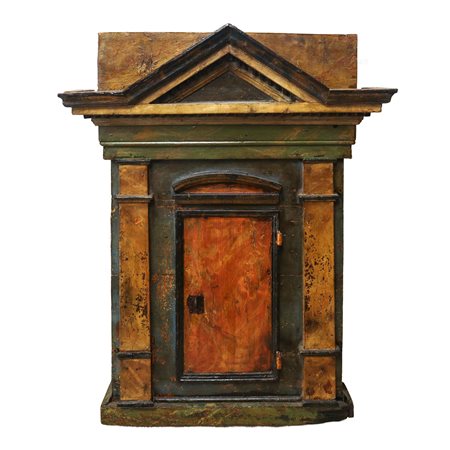 Tabernacolo laccato policromo, Sicily 18° secolo 