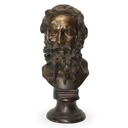 Vincenzo Gemito (Italian 1852 - 1929)  - Filosofo, scultura in bronzo