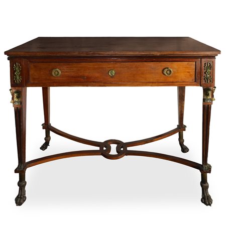 Consolle con testine egizie, 19° secolo