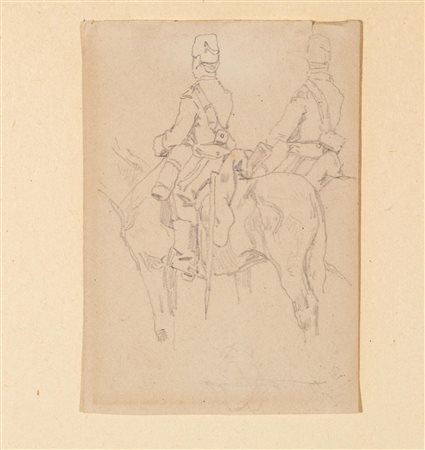 Fattori, Giovanni(Livorno 1825 &ndash; Firenze 1908)DUE SOLDATI A...