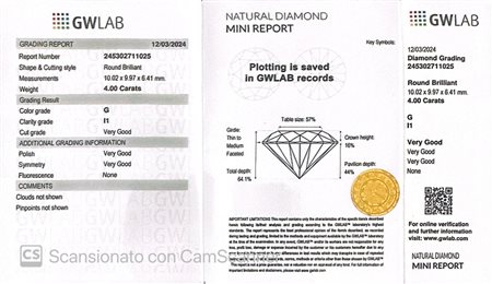 DIAMANTE NATURALE 4 CARATI