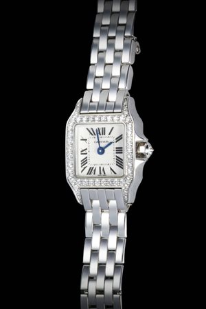 CARTIER<BR>Mod. “Santos Lady”, ref. 2854, anno 2007