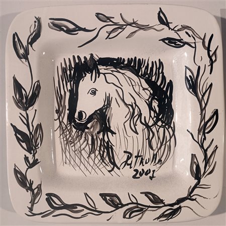 PETROLLO FRANCESCO Palermo (Pa) 1947 Senza titolo 2001 Mista su terracotta...