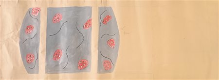 MONCADA IGNAZIO Palermo (Pa) 1932 Senza titolo Mista su carta 50,00x135,00...