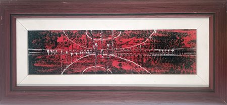 FRANCHINI ANTONIO Bologna (Bo) 1923 Senza titolo Mista su metallo 11,00x36,00...