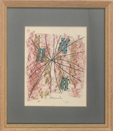 MONCADA IGNAZIO Palermo (Pa) 1932 Senza titolo Mista su carta 20,00x16,00...