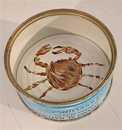 BONOMI CORRADO Novara (No) 1956 Senza titolo Acrlico in scatoletta di tonno...