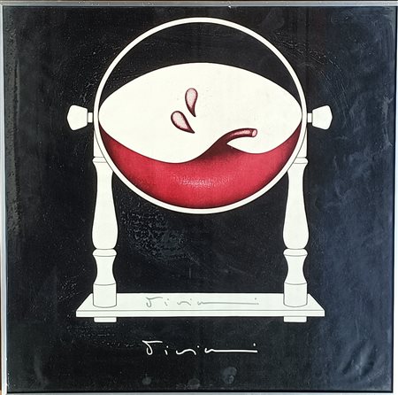 VIVIANI VANNI Mantova (Mt) 1937 Senza titolo 1975 Mista su base serigrafica...