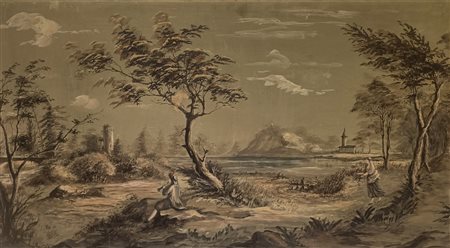 ANONIMO Anonimo (An) Senza titolo Mista su cartone 50,00x90,00