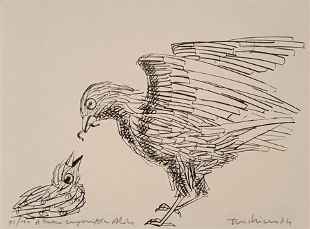 TURCHIARO ALDO Celico (Cs) 1929 Senza titolo 1974 Litografia su carta es....