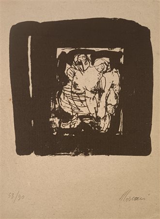 MOSCONI LUDOVICO Piacenza (Pc) 1928 Senza titolo Litografia a colori es....