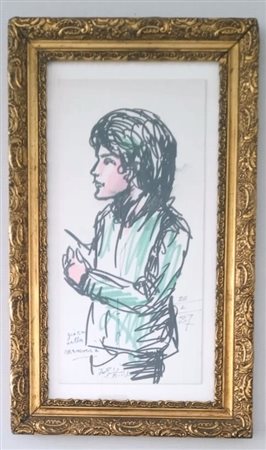 KODRA IBRAHIM Ishëm (Albania) 1918 Gioco di memoria 1987 Pennarello su...