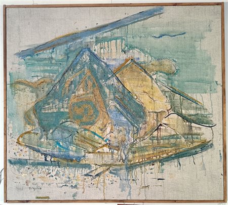 FORGIOLI ATTILIO Salò (Brescia) 1933 Montagna 2012 Mista su tela 90,00x100,00...