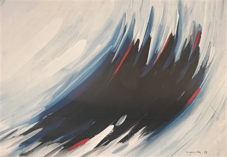 SCAIOLA GIUSEPPE Cairo Montenotte (Sv) 1951 Senza titolo 1989 Mista su carta...