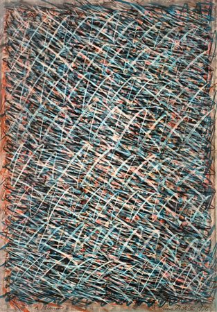 VAGHETTI RINO Milano (Mi) 1938 Senza titolo 1976 Mista su cartone 70,00x50,00...