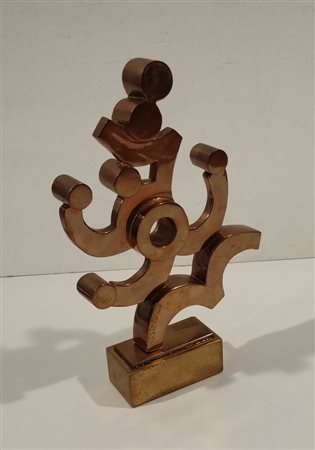 MASTROIANNI UMBERTO Fontana Liri (Fr) 1910 Senza titolo Scultura in ottone es...